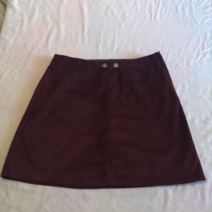 Mini burgundy skirt from Primark